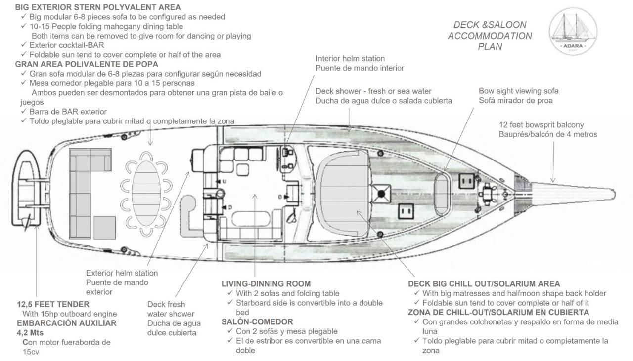 Adara Yacht - Big Turkish Gulet Hotel en barco *
