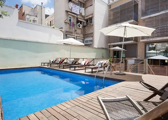 Apartment Barcelona Rentals - Gracia Pool Apartments Center