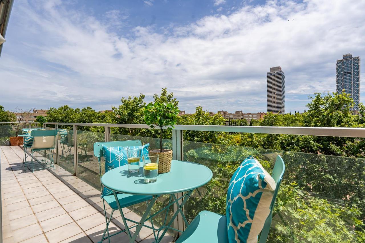 Apartment Lodging Beach Penthouse Near Center With Pool Barcelona