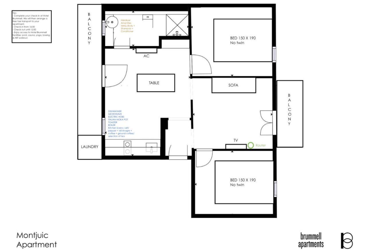 Apartamento Brummell Montjuic Barcelona
