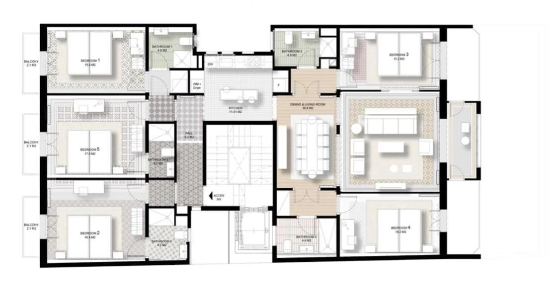 Apartment Amazing 5 Bedrooms 5 Bathrooms By Plaza Catalunya Barcelona