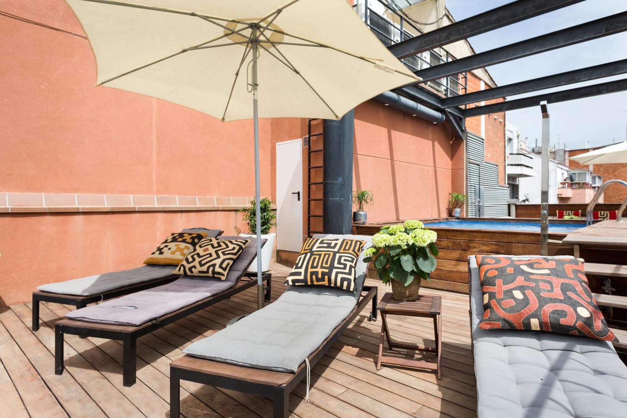 Apartamento - Pool Terrace In Center Barcelona