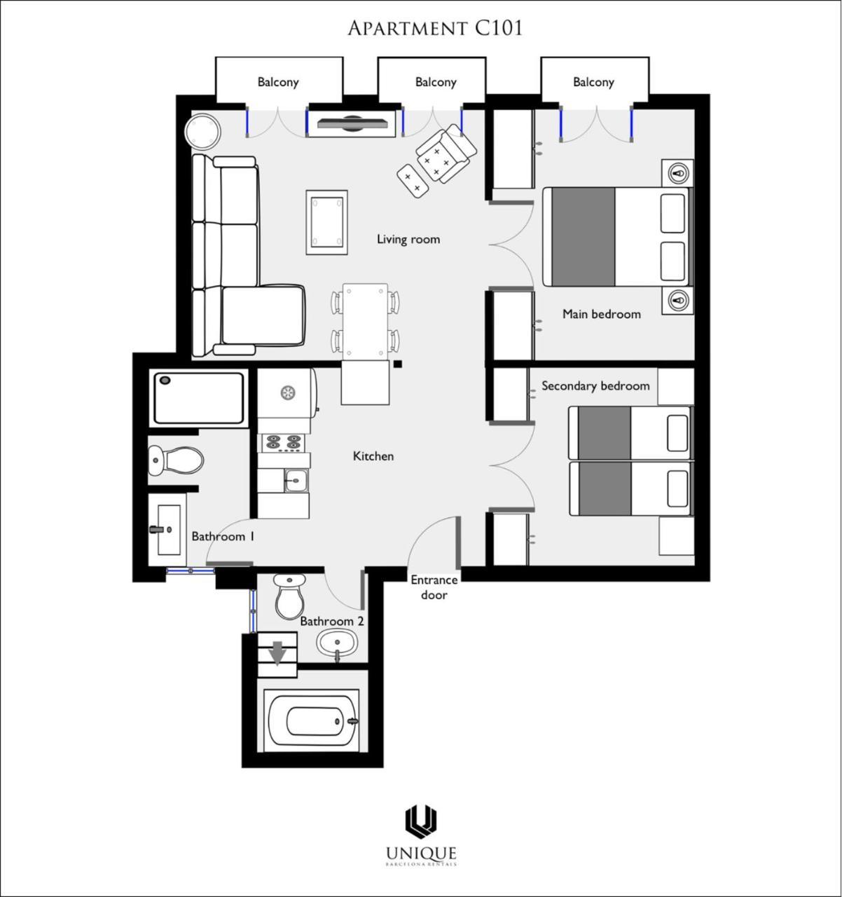 Apartment Unique - Luxurious Oasis Barcelona